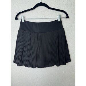 Halara Pleated Skort Skirt Shorts Size Small NEW Black Tennis Stretchy H